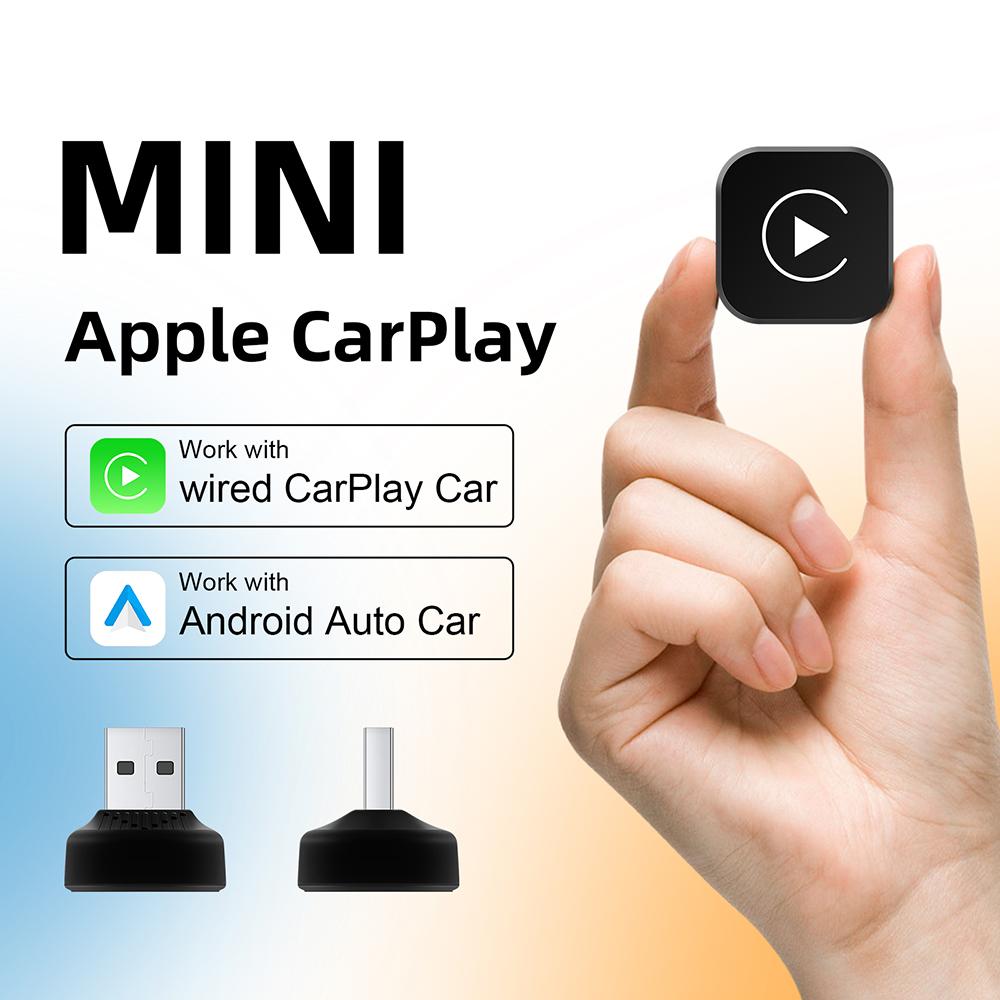 2025 Upgraded Wireless CarPlay Adapter Wireless Android Auto AI Smart Box Intelligent Systems for Wired CarPlay Car