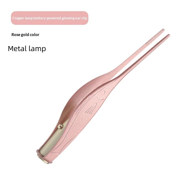 Children'S Luminous Ear Scoop Visual Earpick Ear Scoop Luminous Tweezers Booger Clip Ear Pick Set