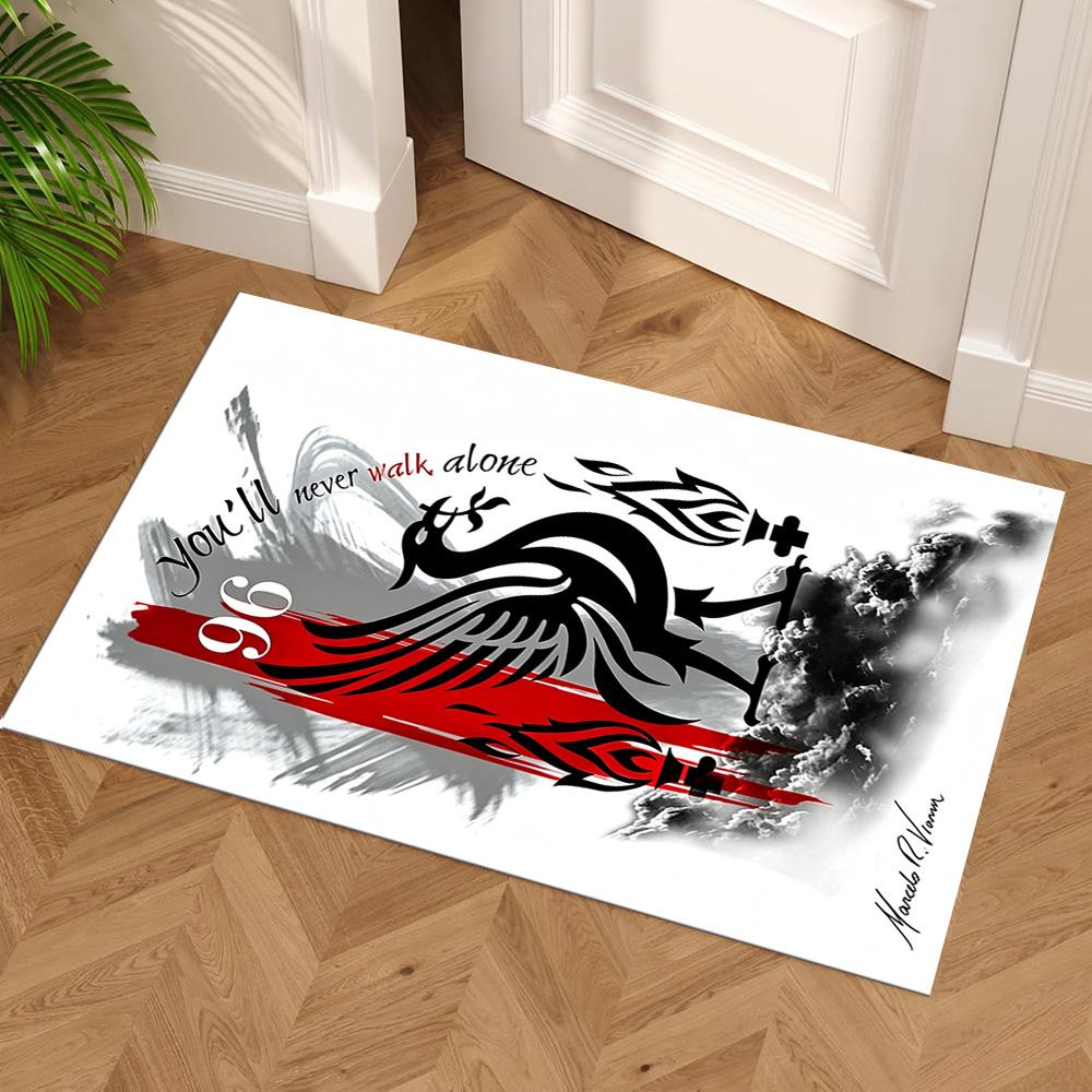 Liverpool Area Rug Suitable for Study Room Kitchen Playrooms Dormitory Anti-slip Rug Anime Office Decor Perfect Gift for Women Men