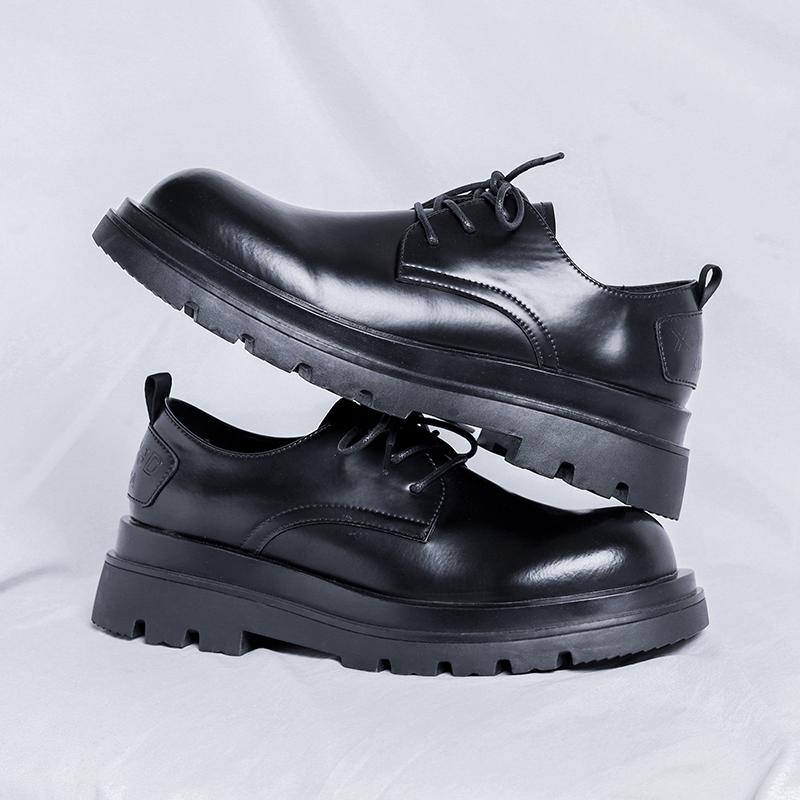 Leather Shoes For Man Genuine Leather Big Size Shoes High Quality Designer Formal Platform Casual Shoes Business