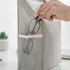 2pcs Cotton Linen Wallmounted Storage Bag Wall Hanging Organizer Book Magazine Holder