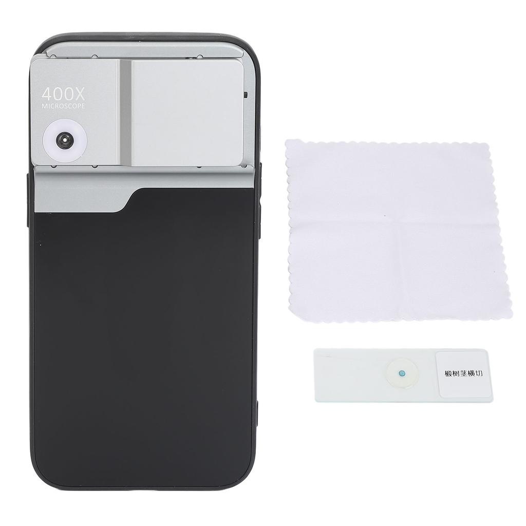 Cell Phone Microscope 400X Magnification Fill Light Design Easy Operation Microscope for Iphone