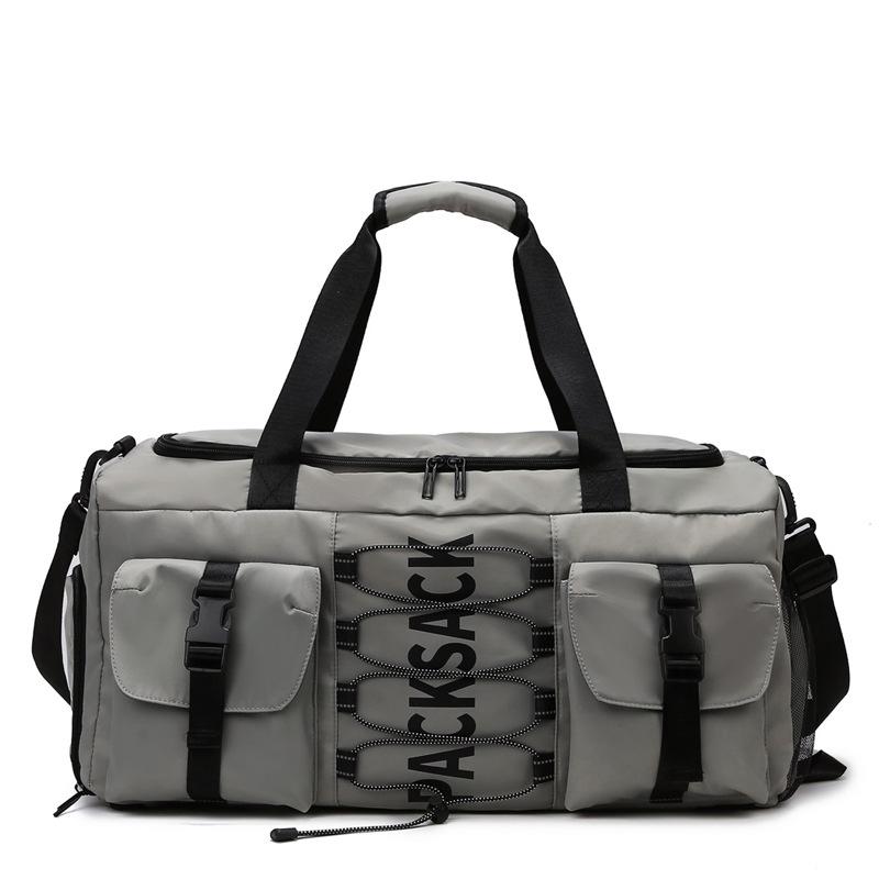 Couple Multifunctional Large Capacity Fashion Trendy Cool Portable Travel Bag Dry and Wet Separation Sports Fitness Bag Can Cover Tie Rod