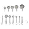12 Pcs Stainless Steel Measuring Cups Spoons Set Kitchen Measuring Tools for Cooking Baking