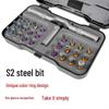 24-in-1 Multifunctional Ratchet Screwdriver Set with S2 Steel High-Hardness Bits