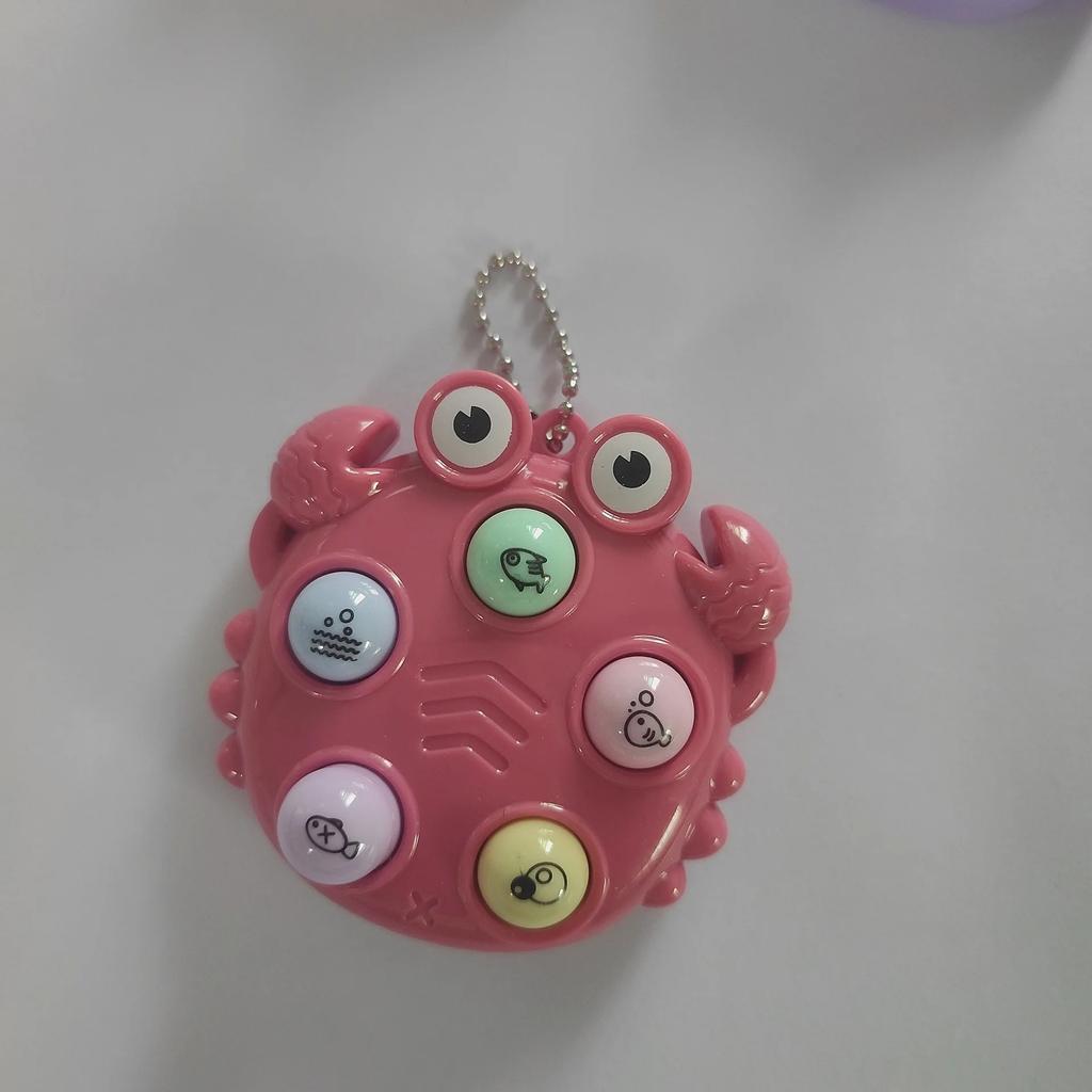 NEW Kawaii Fidget Toys Whack a Mole Keychain Simple Dimple Fidget Board Portable Antistress Decompression Toys for Children