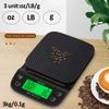 LCD Digital Electronic Coffee Scale Kitchen Baking Coffee Weight Balance Kitchen Scale 3kg/0.1g Digital Food Scale for Baking