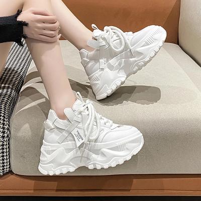 Mode Herbst frauen Turnschuhe Neue Atmungsaktive Hohe Plattform Schuhe Frau Damen Vulkanisieren Casual Chunky Turnschuhe Zapatillas Mujer 8CM