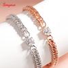 Smyoue 1CT D Color Moissanite Silver Bracelet for Women Men Classic Sparkling Hip Hop Bangles 925  Silver Shani Abergel