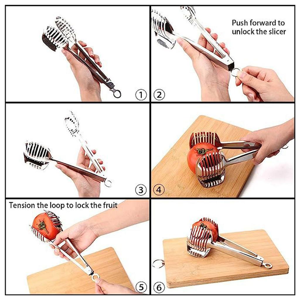 Ergonomic 304 Stainless Steel Lemon Cutter Slicing Tool Designed For Comfortable Grip And Accurate Slices Every Time