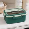 PP Compartment Lunch Box 3 Compartment Food Container Practical Lunch Storage Container  For Office