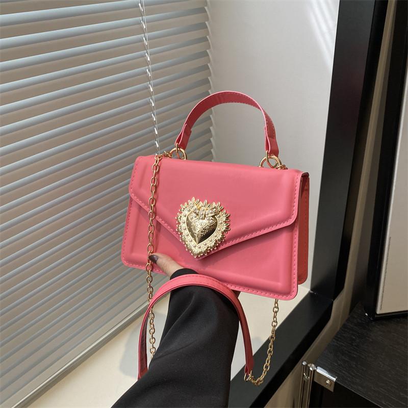 Stylish Candy Color Small Square Shoulder Bag For Women In Trendy Street Style