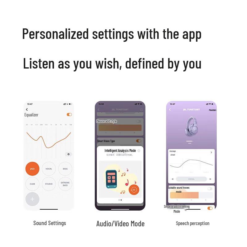 JBL TUNE 720BT Wireless Over-Ear Bluetooth Headphones