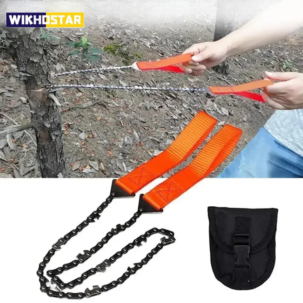 11-Teeth Outdoor Portable Hand - Drawn Wire Saw - Ideal for Field, Mountaineering, Life - Saving - Multi - Function Saw Chain fo