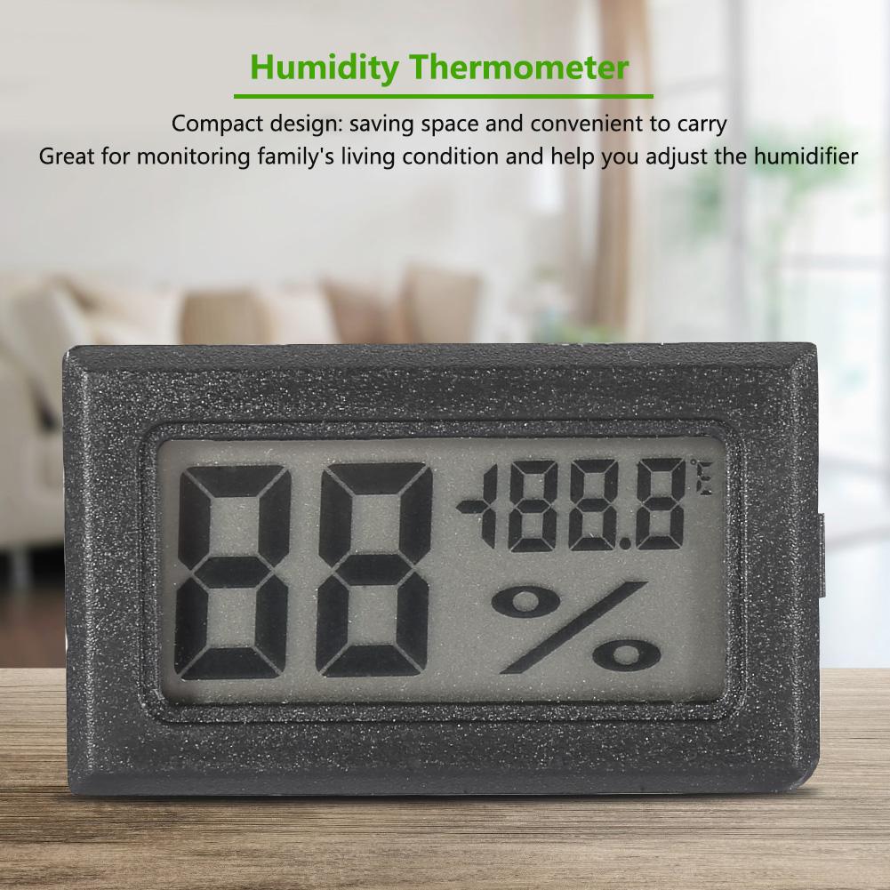 Digital LCD Hygrometer Indoor Thermometer Humidity Monitor for Home, Office, Greenhouse