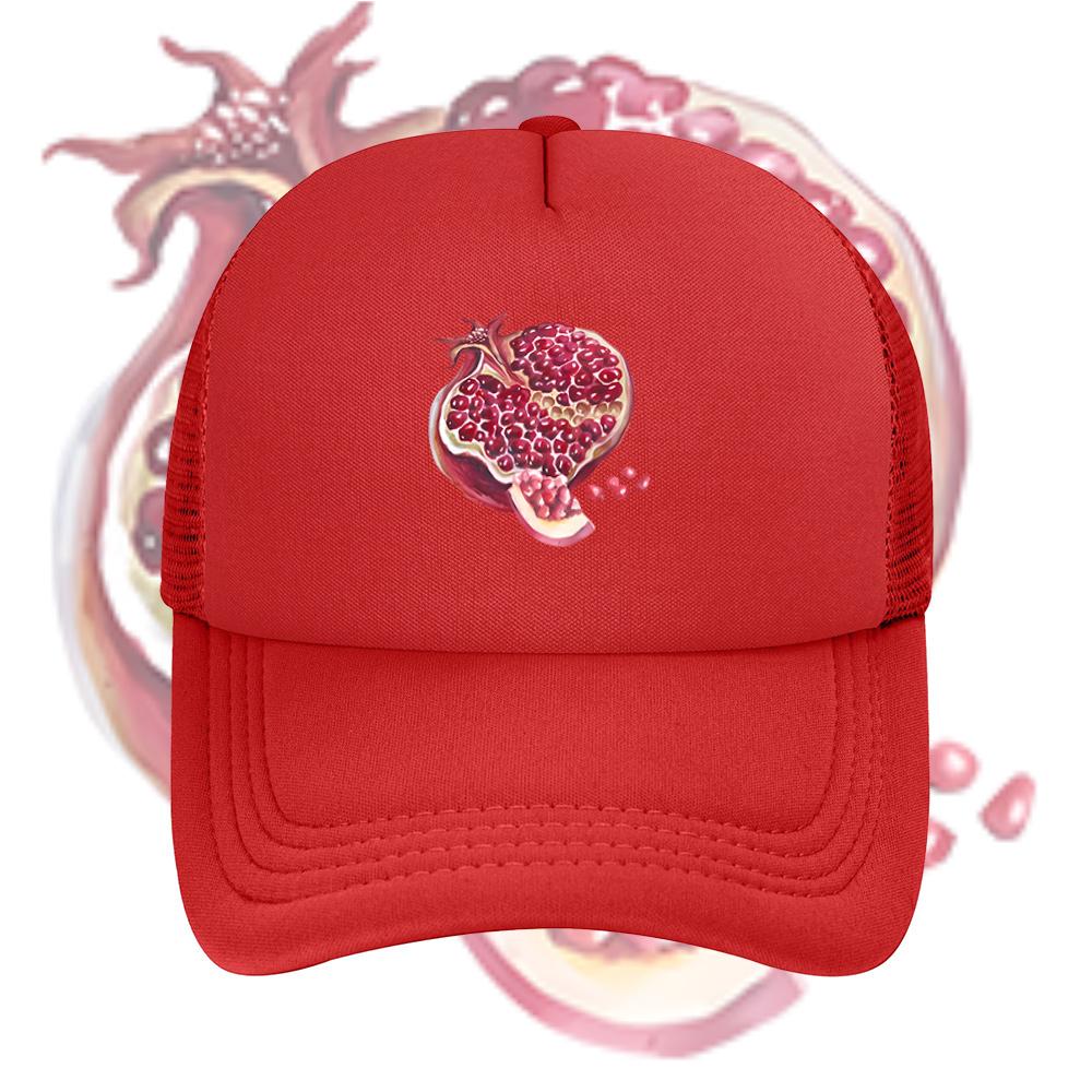 Pomegranate fruit seeds juicy fresh Baseball Cap Anime Graphic Hats Adult Unisex Women Sports Outdoor