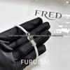 Fei Jia Horseshoe & Eight-Character Buckle Diamond Nylon Bracelet for Couples
