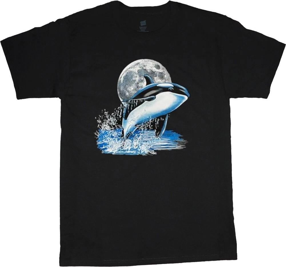Orca Whale T-shirt Mens Graphic Tees Nature Wildlife Animal Shirts XS