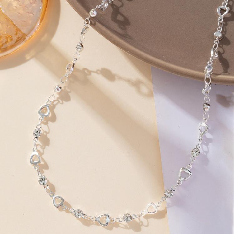 Eye Catching Colorful Crystal Neckpiece Adjustable Length Clavicle Chain Long Y-Shaped Neckchain for Fashion Ladies