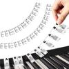 Piano Keyboard Stickers, Suitable for 88/61-key Pianos, Removable Piano Keyboard Note Labels, for Learning Piano Music, Beginner