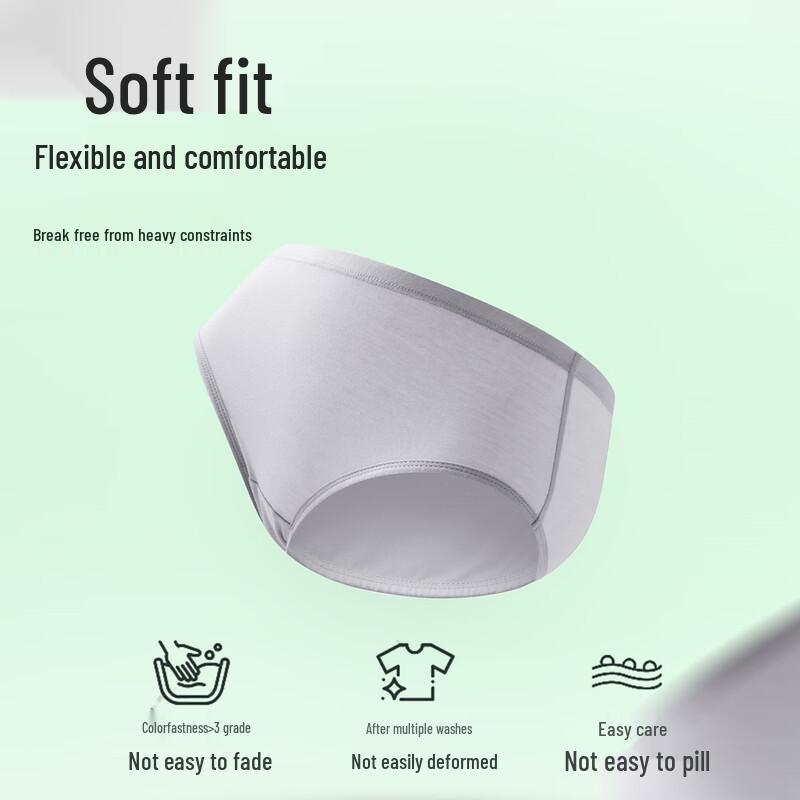 Yiershuang Premium 100% Cotton Mid-Rise Women's Briefs