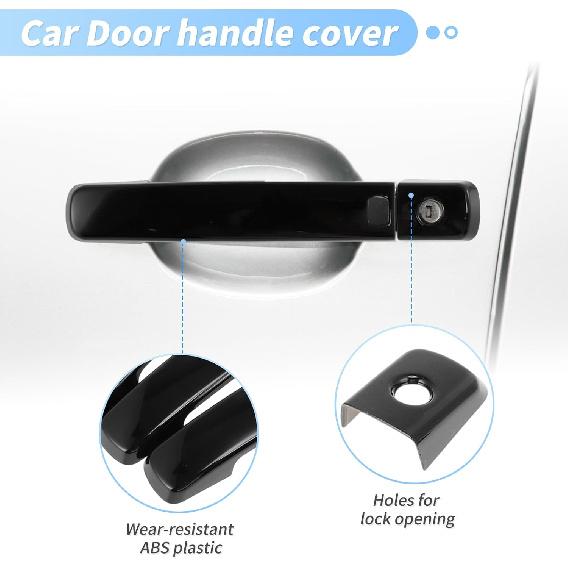 Motoforti Door Handle Cover Protector for Nissan Altima 2007-2013 for Nissan Frontier 2005-2020 for Nissan Maxima 2004-2008 Exterior Door Handle