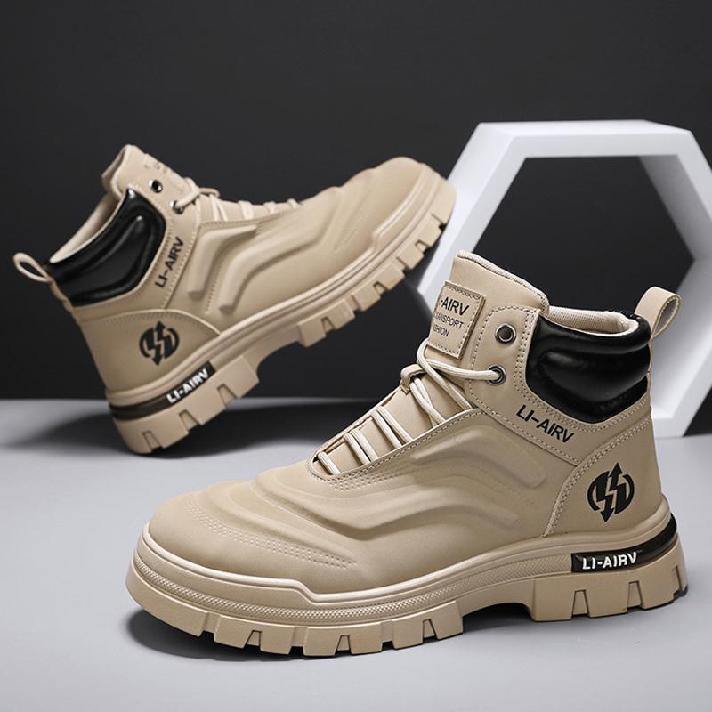 Fashion CYYTL Winter Mens Boots Ankle Casual Shoes Leather Cowboy Combat Tactical Motorcycle Chelsea Work Outdoor Hiking Designer Luxury