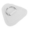 D Ring Patch Triangle UV Proof PVC Patch D Ring Rope Buckle for Inflatable Boat Kayak Dinghy Grey