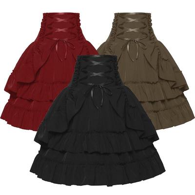 Victorian-Inspired Multi-Layer High Waist Vintage Dress