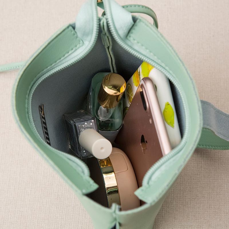2024 Dames Lente Bucket Crossbody Tas - Eenvoudige Casual Schoudertas voor Telefoon & Make-up