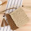 Straw Weaving Shoulder Bags for Women Tassel Beach Crossbody Bag Messenger Bag
