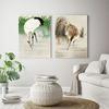 Stile Vintage Giapponese Uccello Pavone Fujiyama Poster e Stampe Pitture su Tela Retro Wall Art Immagini per Arredamento Casa Stanza