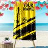 Name Custom Borussia Dortmund Logo Print Beach Towel, Large Soft Quick Dry Towel for Beach Camping Swimming