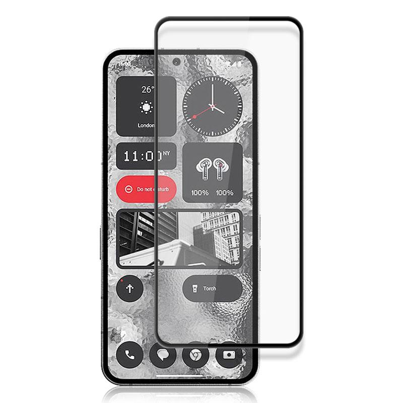 

AMORUS для Nothing Phone (2) Повноекранний захисний екран із шовкографією, повністю клейка плівка із загартованого скла Black