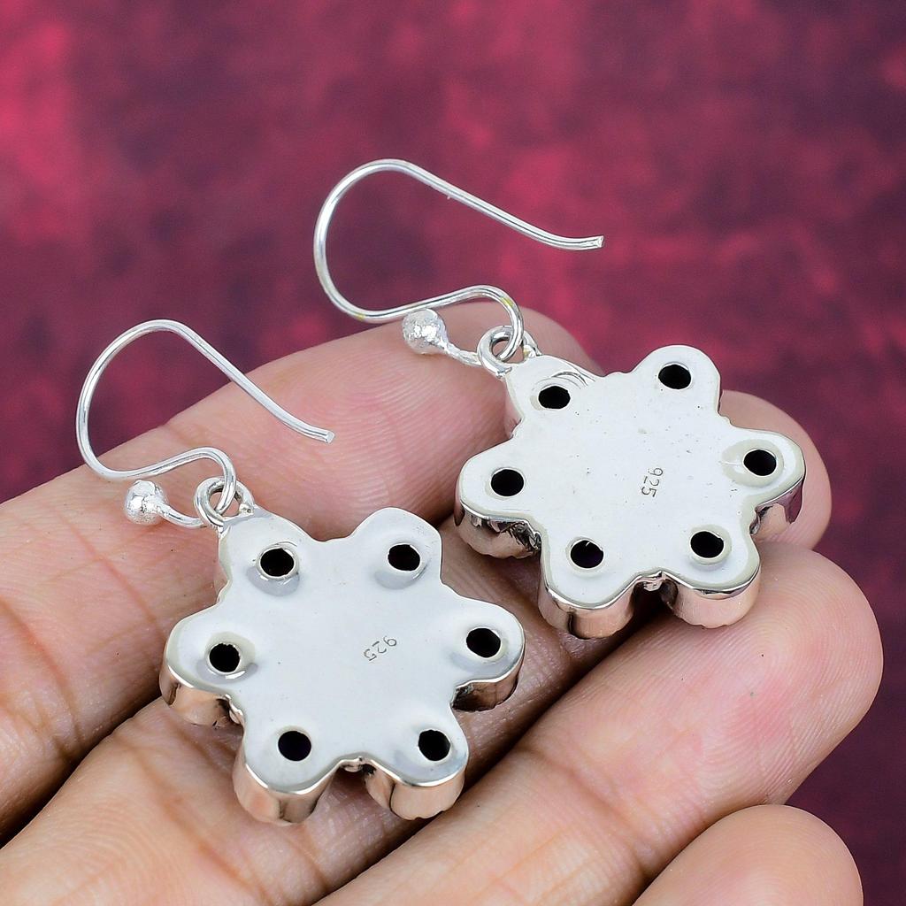 Orecchini fatti a mano in Turchese Rame Viola, Orecchini in Argento Sterling Massiccio 925 Gioielli Antichi, Per Regalo di Fidanzamento