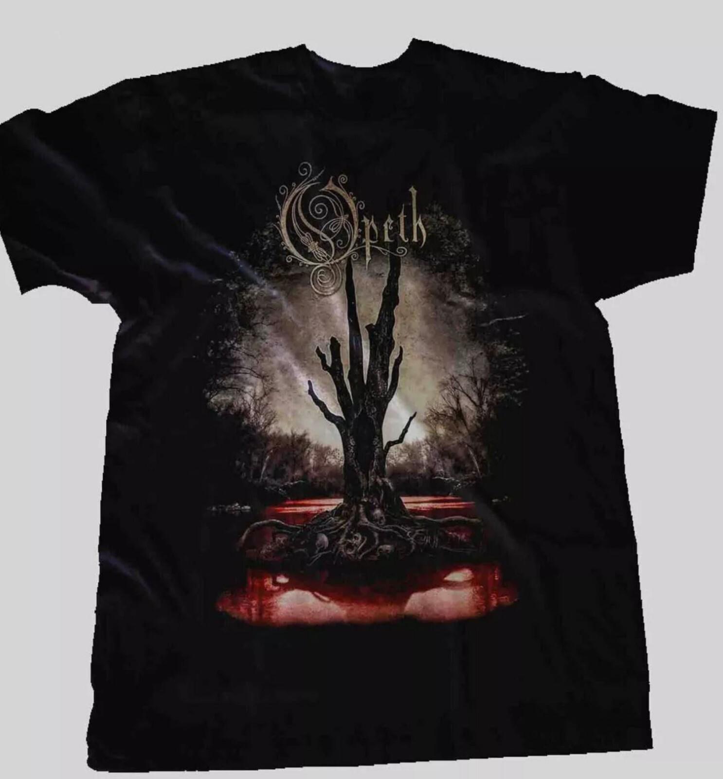 26 Vtg Opeth Band Blackwater Park Cotton Black Full Size Unisex Shirt Unisex T-Shirt XL