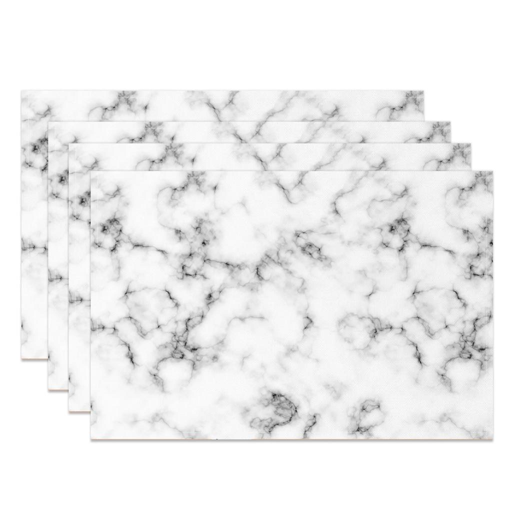 1PC Abstract Art Table Mats Modern Marble Ink Wash Pattern Waterproof Heat Placemats Dining Table Table decoration