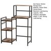 Kitchen Storage Rack Rack Mini Fridge Stand with Shelves 5-Tier Coffee Bar Table Cabinet Microwave Baker Utility Shelf for Dorm Small Bakers