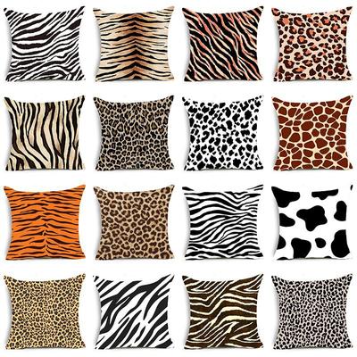 Tierdruck Leopardenmuster Kissenbezug Kissen Zuhause Sofa Kissen Kissenbezug Hotel Sitz Wand