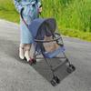 Lightweight Foldable Pet Stroller for Small Medium Dogs, Portable Travel Carrier with Cup Holder, Handle& Rear Storage Pocket