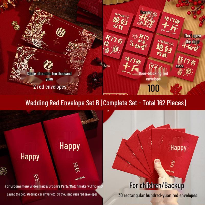 2025 Wedding Red Envelope Gift Bag - Ten Thousand Yuan Best Friend Edition