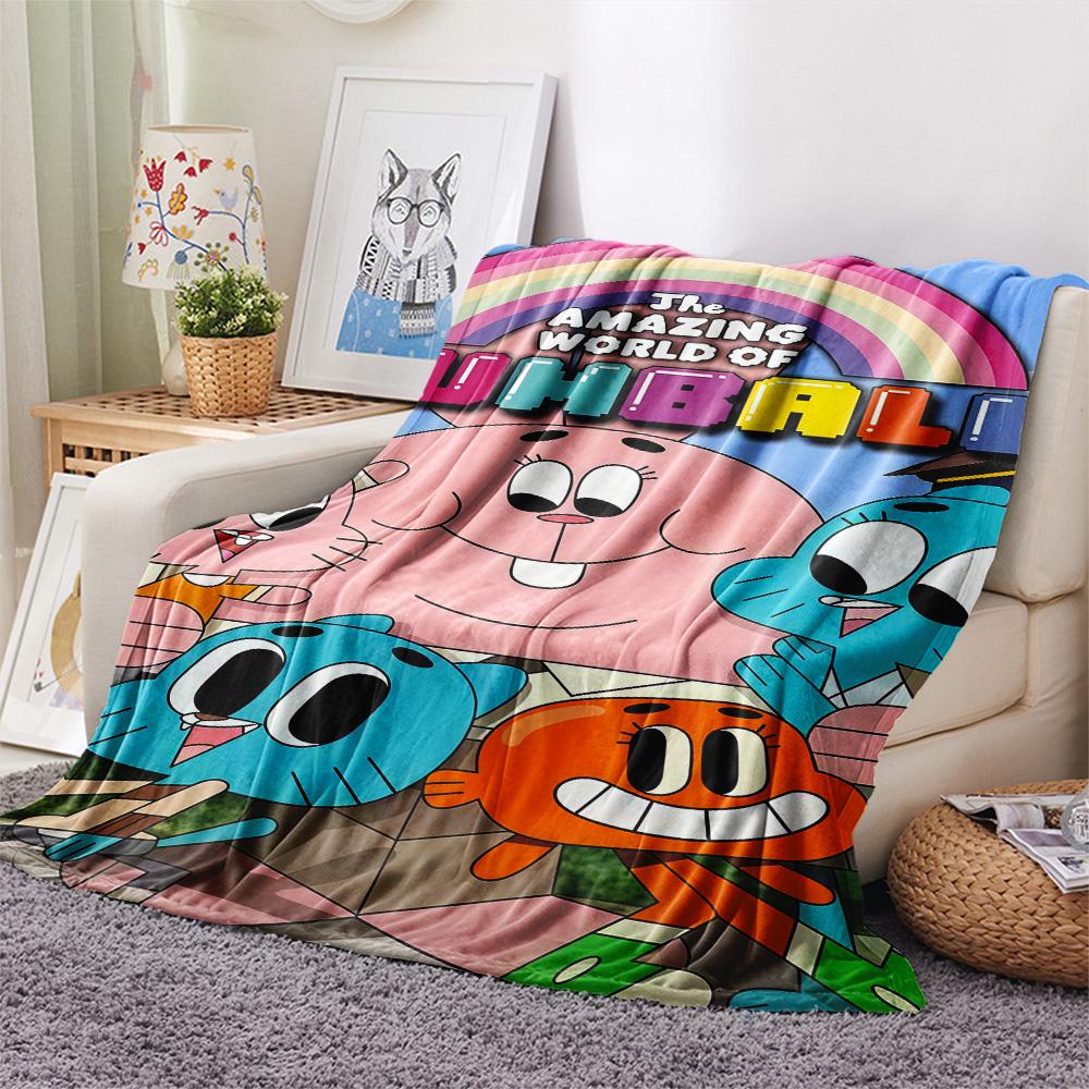 Gumball-Print Flanelldecke, Hohe Qualität, Bequem für alle Jahreszeiten, Heimdekoration, Wärme und Komfort