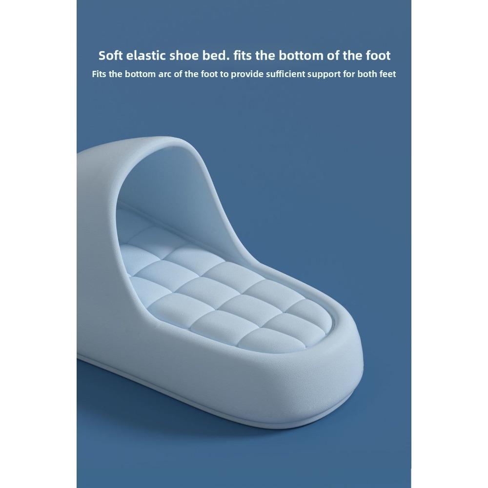 Women's EVA Thick Sole Slippers, Summer Anti-slip Bathroom Slides, Breathable Odor Proof Indoor Outdoor Shoes