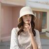 Bucket Hat Women's Face Revealing Small Spring and Summer Sunshade Hollow Thin Breathable Sun Hat Bucket Basin Hat