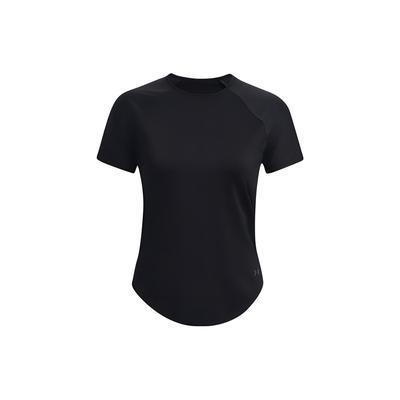 Minimalist Training Solid Color Round Neck Sports Short Sleeve Raglan T-Shirt Women Tops Black 1376335-001