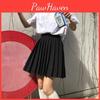 Women Pleated High Waist Skirts Plus Size Solid Casual Streetwear Allmatch Korean Style Trendy Daily Womens Comfortable