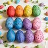 12 Pcs Foam Easter Eggs for Crafts DIY Painting Fake Eggs for Easter Christmas Holiday Art Crafts Making School Projects