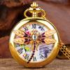 Orologio da Tasca in Quarzo Cavo a Forma di Libellula 3D Ciondolo per Maglione
