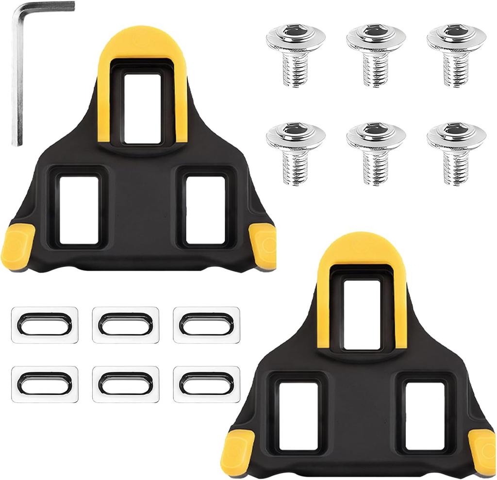 Cleats for Cycling Shoes, Compatible SPD-SL Pedals SH11 SH12 SH10 System Replacement Road/Mountain Bike Cleat Dur