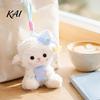 Nursery Decor Hanging Toy Goodnight Sheep Plush Keychain, Cute Sleepy Lamb Stuffed with Nightcap, Soft Companion Fluffy Bag Charm for Backpack